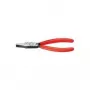 Knipex Flachzange Gesamtlänge 140mm Kopfstange schwarz atram. Kugelkopfabdeckung