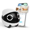 Roboter-Haustiermonitor Enabot Rola Mini — WLAN, 5000-mAh-Akku, 3 MP, 137° Sichtfeld, Weiß/Schwarz