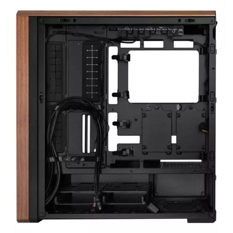 PC-Gehäuse Lian Li Lancool LAN217X Midi Tower Schwarz, Holz
