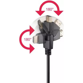 Goobay 61289 - 3 m - HDMI Typ A (Standard) - HDMI Typ A (Standard) - 18 Gbit/s - Audio Return Channel (ARC) - Schwarz (61289)