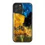 Schutzhülle iKins für Apple iPhone 12 / 12 Pro – schwarz, Design Café Terrace