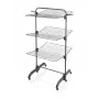 Wäscheständer Leifheit Seaford Schwarz – Trockenfläche 42 m, B760×T700×H1450 mm, klappbar mit Rollen