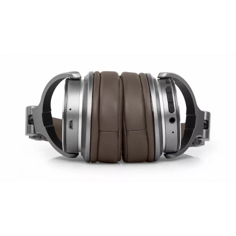 Muse M-278 BT Headset Kabelloser Kopfhörer Bügel Mikro-USB Bluetooth Braun, Silber