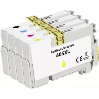 Renkforce Tinten-Kombipack ersetzt Epson 405XL kompatibel Schwarz, Cyan, Magenta, Gelb RF-I-E-405XLBKCMY4PK RF-5718866 (RF-5718866)
