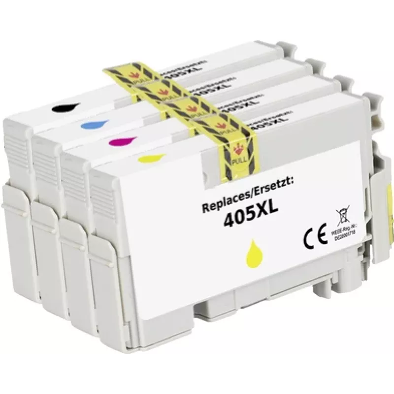 Renkforce Tinten-Kombipack ersetzt Epson 405XL kompatibel Schwarz, Cyan, Magenta, Gelb RF-I-E-405XLBKCMY4PK RF-5718866 (RF-5718866)