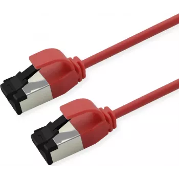 ROLINE U/FTP Patchkabel Cat.8.1 LSOH schlank Rot 0,3 m (21.15.3221)