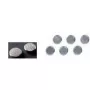 Kühlschrankmagnet Franken HM16CR/5 Silber 5 Stück
