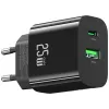USB-Ladegerät usams USA001629 25W 1×USB-C + 1×USB-A Schnellladung