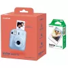 Fujifilm | Instax Mini 12 Kamera + Instax Mini Glossy (10er-Pack) | Pastellblau | 800