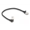 Netzwerkkabel DeLOCK RJ45 Cat.6A 0,25 m Schwarz