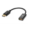 DisplayPort-auf-HDMI-Kabeladapter IBOX iadp4k — DisplayPort (Stecker) auf HDMI (Buchse), gerade Stecker, 4K-Unterstützung, Silber