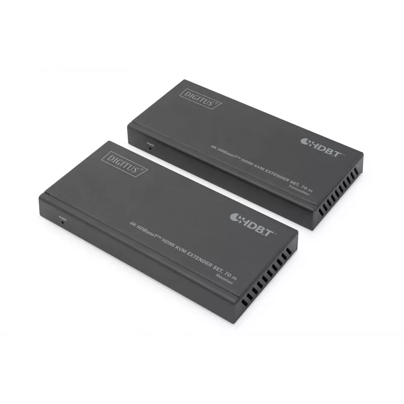KVM Extender Set Digitus 4K HDBaseT HDMI 70 m Kabelgebunden