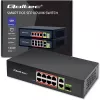 Ethernet Switch QOLTEC 52297 PoE RJ45 mit PoE-Uplink und SFP-Port