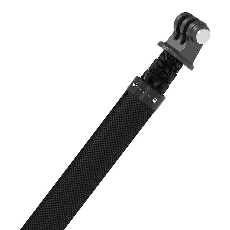 1,16 m langer Telesin Carbonfaser-Selfiestick für Sportkameras