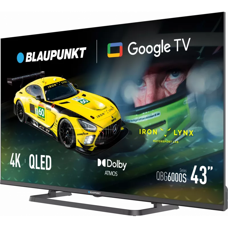 Blaupunkt QLED TV | 43QBG6000S | 43 | Smart TV | Google TV | Schwarz