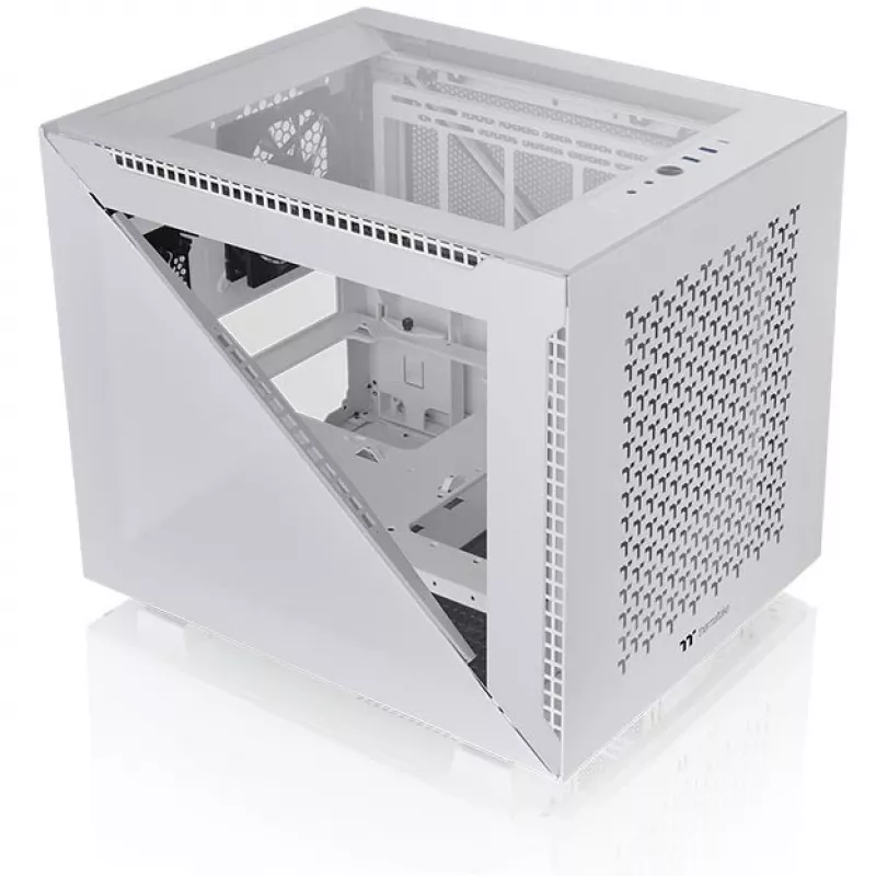 PC-Gehäuse Thermaltake Divider 200 TG Air Snow Micro Tower Weiß