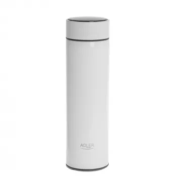 Adler | Isolierflasche | AD 4506w | Material Edelstahl/Silikon | Weiß
