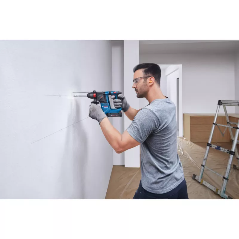 Akku-Bohrhammer GBH 18V-18 Professional solo, 18 Volt (Blau/Schwarz, ohne Akku und Ladegerät)