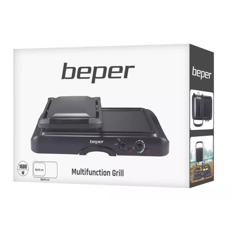 Toaster Beper P101TOS501 – elektrischer 2-Scheiben-Edelstahl-Toaster