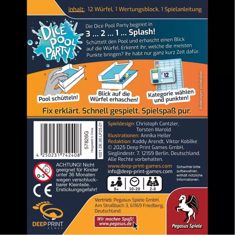 Deep Print Games: Dice Pool Party, Würfelspiel