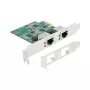DeLOCK PCI Express x1 Karte auf 2 x RJ45 2,5 Gigabit LAN RTL8125 kabelgebundenes Ethernet