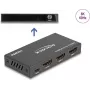 DeLOCK HDMI Switch 2 x HDMI-Eingang auf 1 x HDMI-Ausgang 8K 60 Hz Schwarz