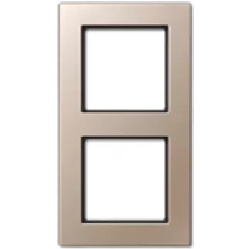 Wandschalter-Abdeckplatte JUNG AC 582 CH Champagne, Duroplast, 84×155 mm