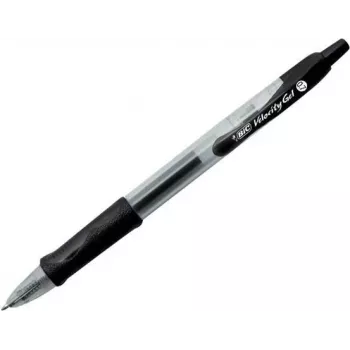 BIC Gel-ocity Gelschreiber schwarz/transparent 0,3 mm, Schreibfarbe: schwarz, 12 Stück (526275)