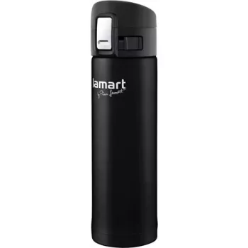 Thermo-Trinkbecher LAMART LT4045 400 ml Edelstahl vakuumisolierter Reisebecher, Ø 6,4 cm