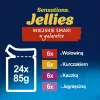 Nassfutter für Katzen Felix Sensations Country Flavors in Jelly Multipack 24×85 g — Nassfutter, 24 Portionsbeutel, je 85 g, Feuchtigkeit 82%