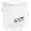 Kunststoff-Waschmittelbehälter Rotho Basic 9 L Modell 1770101100RP, weiß, Deckel, Aufhängeloch