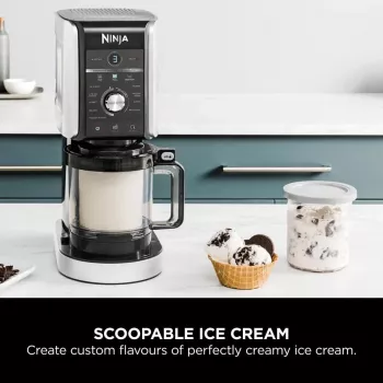 Ninja Creami Deluxe NC502CH, Eiscreme- und Eismaschine, Schwarz