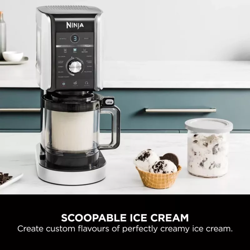 Ninja Creami Deluxe NC502CH, Eiscreme- und Eismaschine, Schwarz