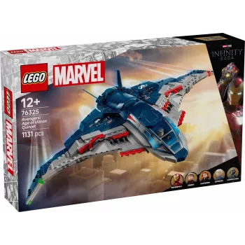 LEGO Quinjet Bauset 76325 — Marvel, 1131 Teile, 5 Minifiguren, für 12+, 280×450×300 mm