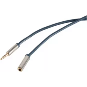 Audiokabel ShiverPeaks SP30811-schlank 0,75 m 3,5 mm Blau Chrom