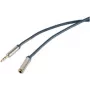 Audiokabel ShiverPeaks SP30811-schlank 0,75 m 3,5 mm Blau Chrom