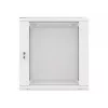 Lanberg Wandmontage-Installationsschrank 19'' 12U 600x600mm grau (Glastür)