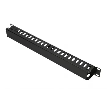 Kabelmanagement-Panel Extralink Kabel MANAGER WITH METAL COVER Schwarz Metall 48,3 cm
