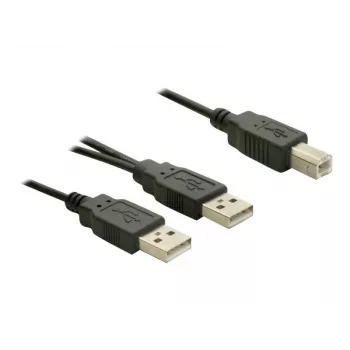 USB-Kabel DeLOCK USB-B/USB-A Kabel 1 m Schwarz