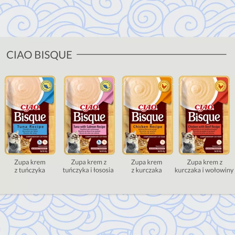 Nassfutter für Katzen Inaba Foods CIAO dicke Hühnersuppe 40 g Beutel