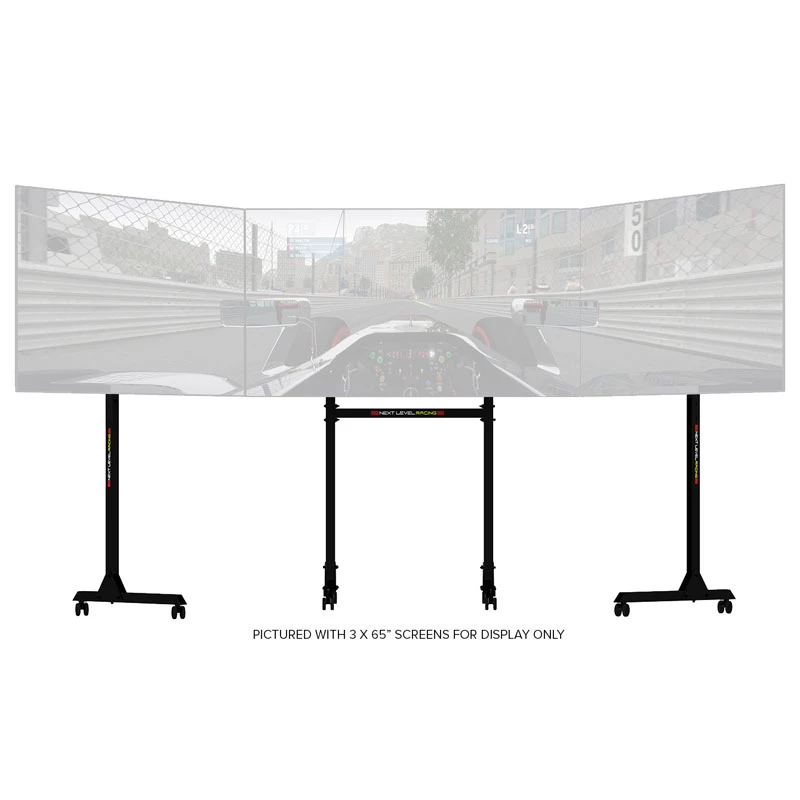 Bodenständer-Monitorhalterung Next Level Racing NLR-A010 für 3 Bildschirme 32–65 Zoll bis 70 kg