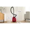 Staubsauger Bosch BGB 41RD3H — 600 W, 4 l Staubbeutel, HEPA-Filter, 11 m Aktionsradius, Teleskoprohr, rot