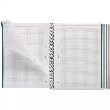 Miquelrius Notizblock Polypropylen Recycled A4 80 Blatt schwarz (Frachtlieferung)
