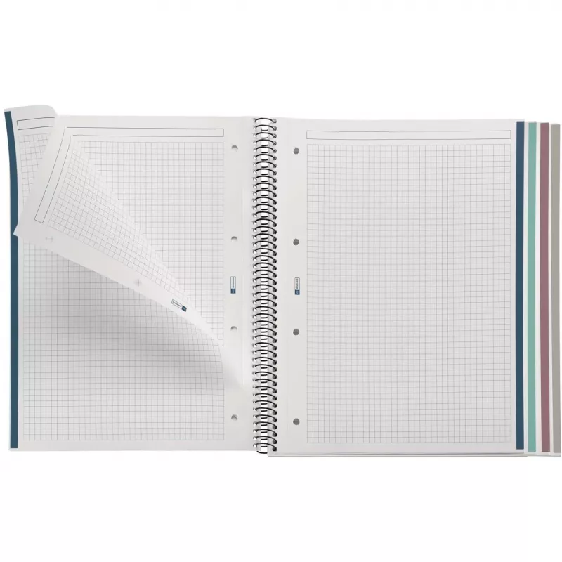 Miquelrius Notizblock Polypropylen Recycled A4 80 Blatt schwarz (Frachtlieferung)
