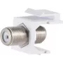 Keystone-Modul ShiverPeaks 08-10071 Flach Silber Weiß F-Steckverbinder