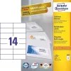 Avery 3653 selbstklebendes Etikett Rechteck Permanent Weiß 1400 Stk.