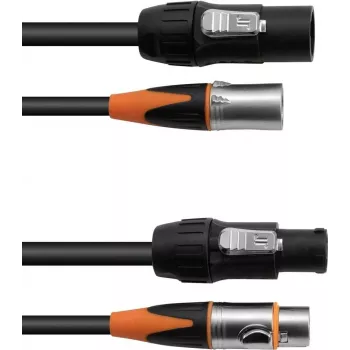 EUROLITE DT-2 DMX IP T-Con 3m DMX-Kabel, 3-pol XLR, wetterfest