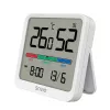 Innenraum-Temperatur- und Feuchtigkeitssensor SAVIO CT-01/W, LCD-Anzeige, -10–55 °C, 10–99 % rF, Batterie CR2032