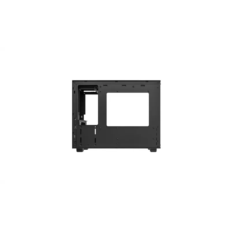 Computergehäuse DeepCool CH160 PLUS Small Form Factor SFF ATX/mATX, gehärtetes Glas, USB-C, Schwarz