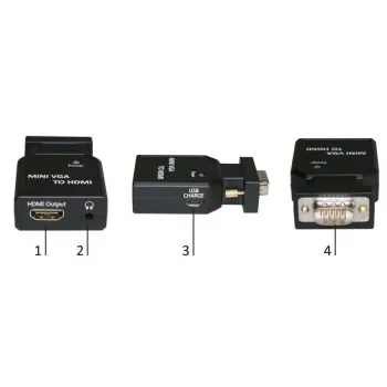 Microconnect MC-CONMVGAHM Video-Signal-Konverter